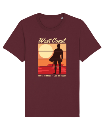 West Coast Santa Monica Beach Burgundy