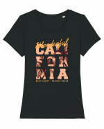 Wonderful California West Coast Tricou mânecă scurtă guler larg fitted Damă Expresser