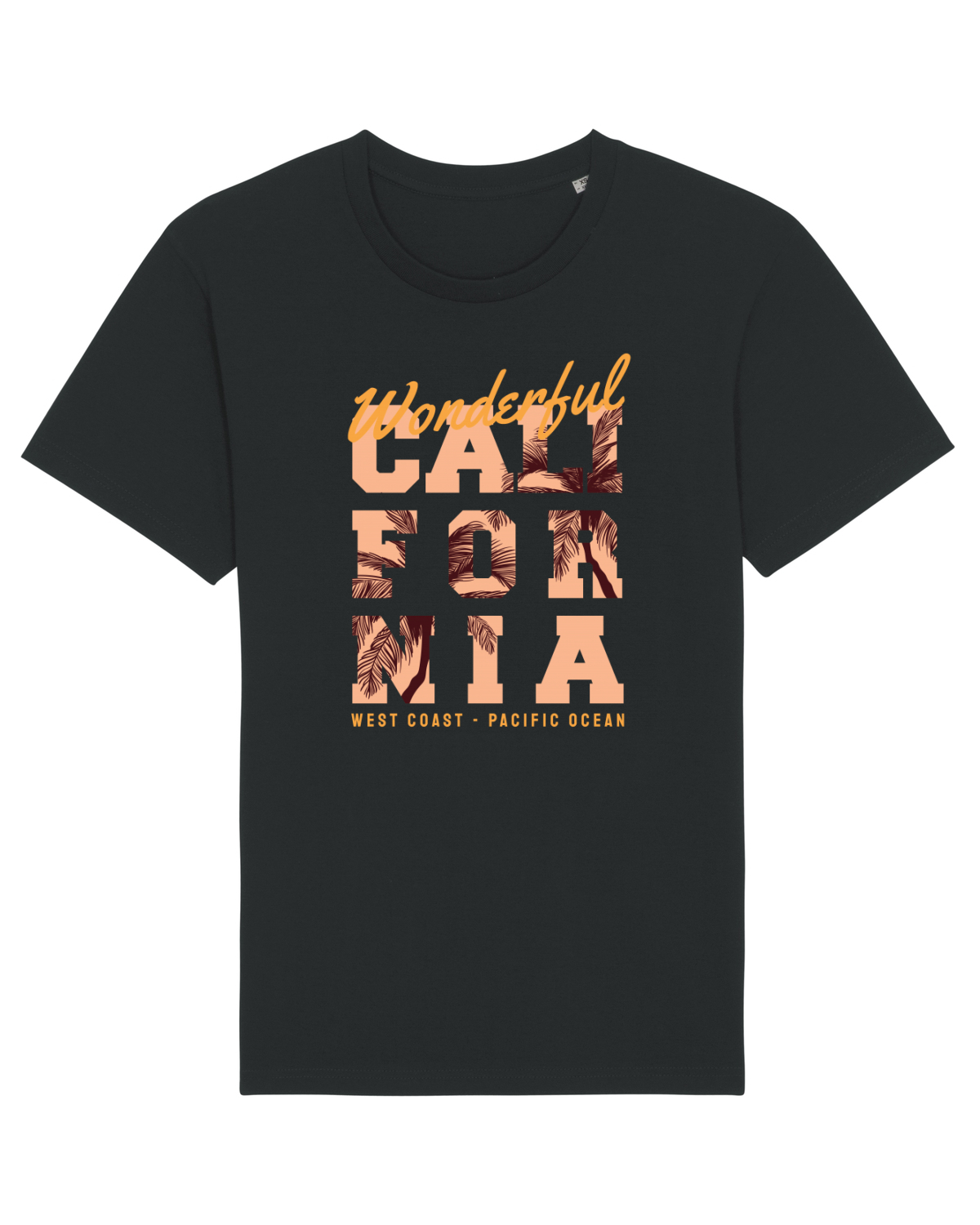 Tricou mânecă scurtă Unisex Rocker Black