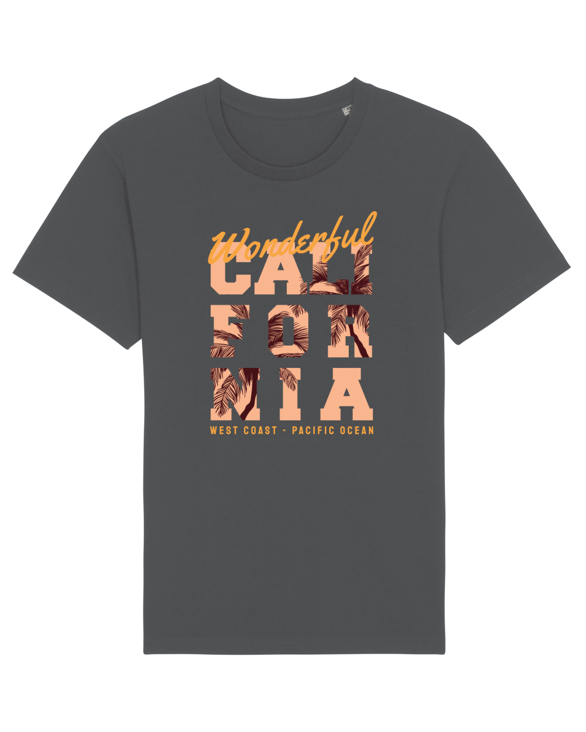 Tricou mânecă scurtă Unisex Rocker Anthracite