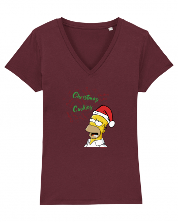 Christmassy Simpsons no. 2 Burgundy