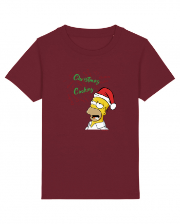 Christmassy Simpsons no. 2 Burgundy