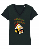 Christmassy Simpsons no. 6 Tricou mânecă scurtă guler V Damă Evoker