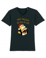 Christmassy Simpsons no. 6 Tricou mânecă scurtă guler V Bărbat Presenter