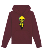 elegant alien skull yellow Hanorac Unisex Drummer