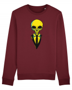 elegant alien skull yellow Bluză mânecă lungă Unisex Rise