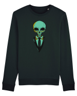 elegant alien skull blue Bluză mânecă lungă Unisex Rise