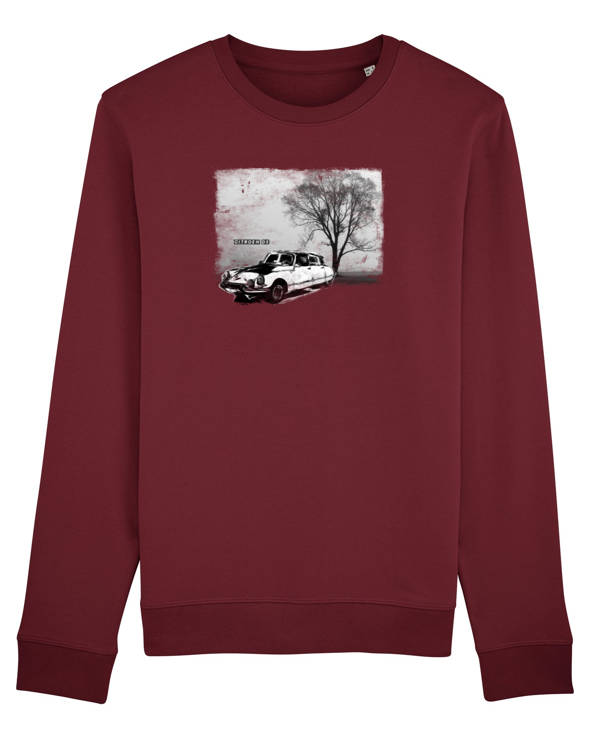 Bluză mânecă lungă Unisex Rise Burgundy