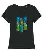 Drumeție la Munte cu Cortul Tricou mânecă scurtă guler larg fitted Damă Expresser