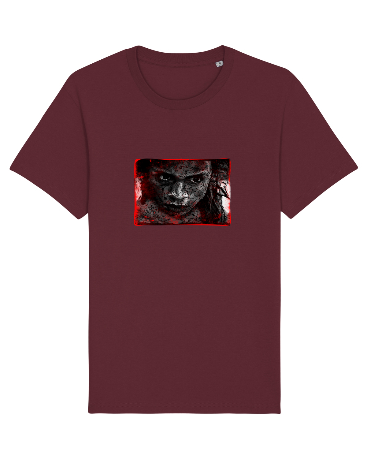 Tricou mânecă scurtă Unisex Rocker Burgundy