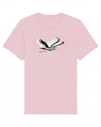 flying owls Cotton Pink