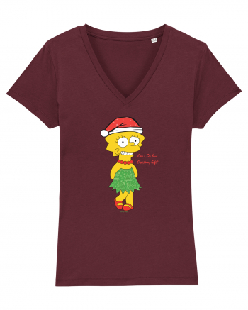 Christmassy Simpsons no. 8 Burgundy