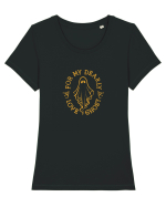 For my dearly love ghost Tricou mânecă scurtă guler larg fitted Damă Expresser