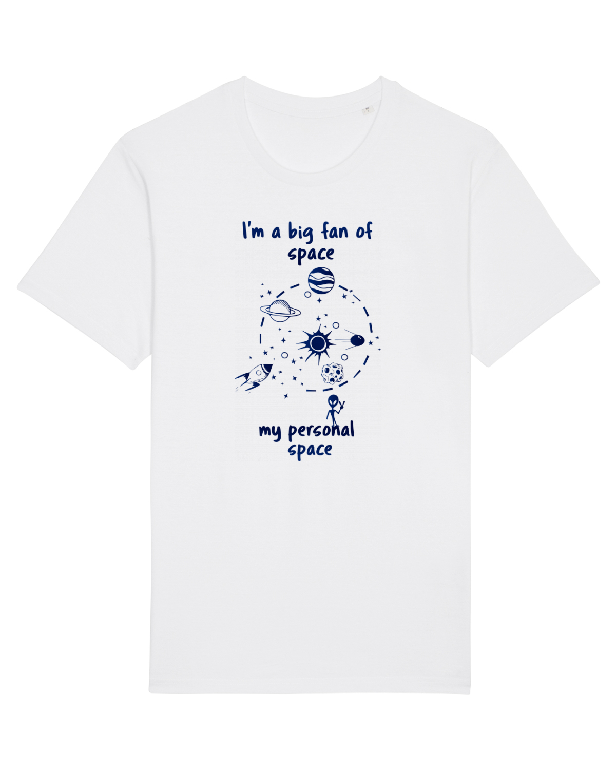 Tricou mânecă scurtă Unisex Rocker White