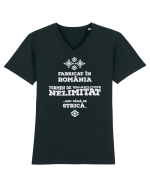 made in Romania Tricou mânecă scurtă guler V Bărbat Presenter