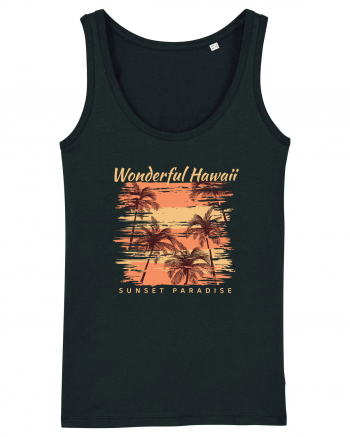 Wonderful Hawaii Sunset Paradise Black