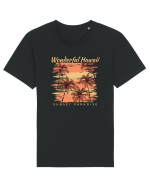 Wonderful Hawaii Sunset Paradise Tricou mânecă scurtă Unisex Rocker