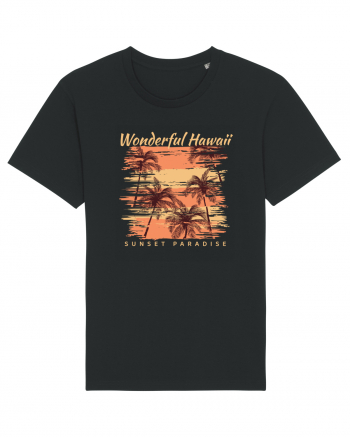 Wonderful Hawaii Sunset Paradise Black