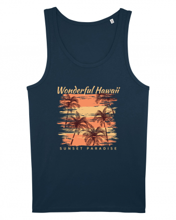 Wonderful Hawaii Sunset Paradise Navy