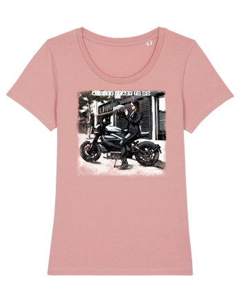 always ready to go with a bike Canyon Pink