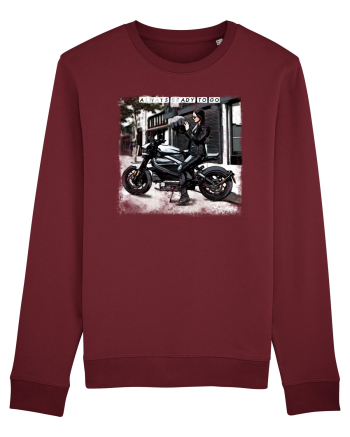 always ready to go with a bike Burgundy
