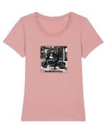 always ready to go  Tricou mânecă scurtă guler larg fitted Damă Expresser