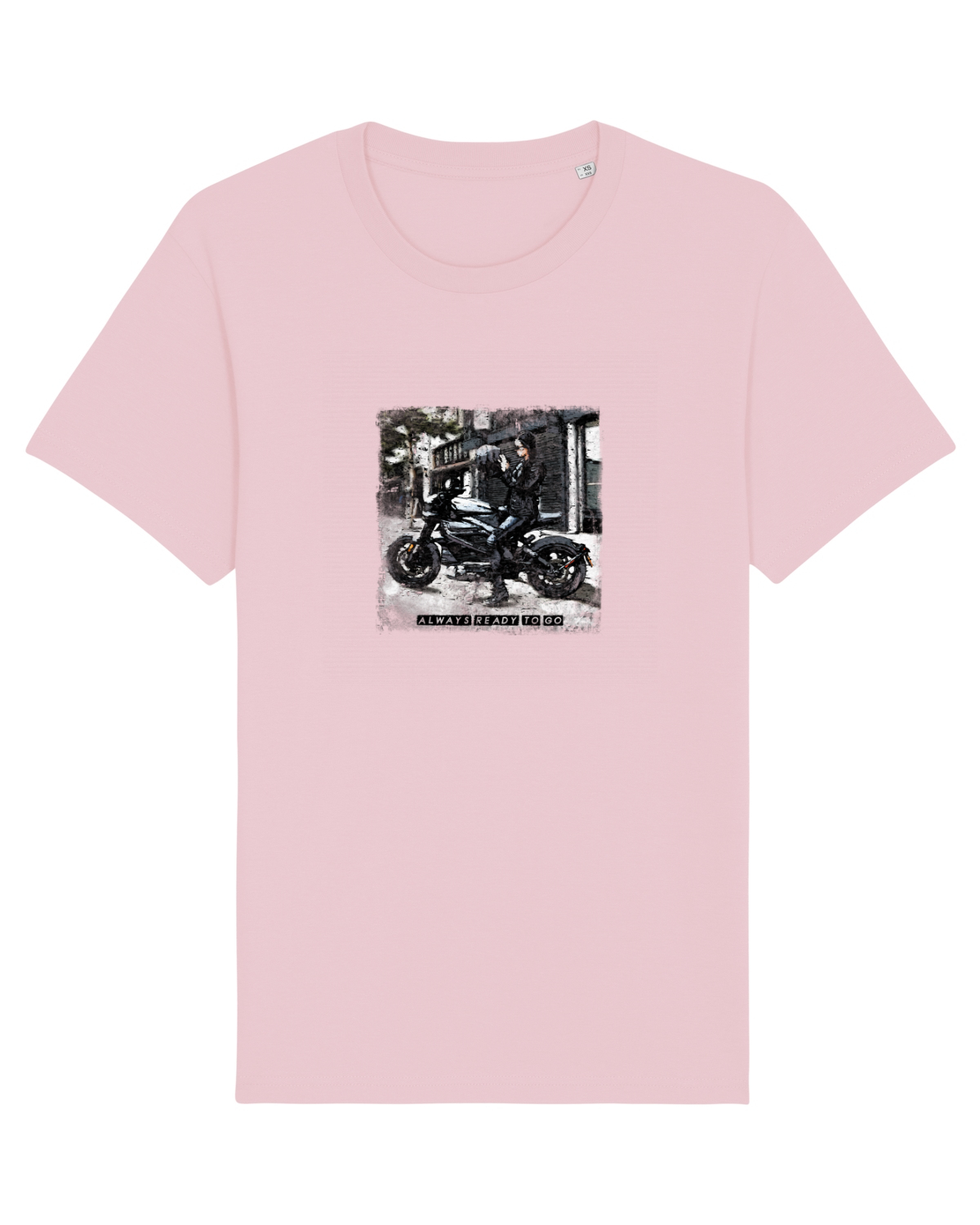 Tricou mânecă scurtă Unisex Rocker Cotton Pink