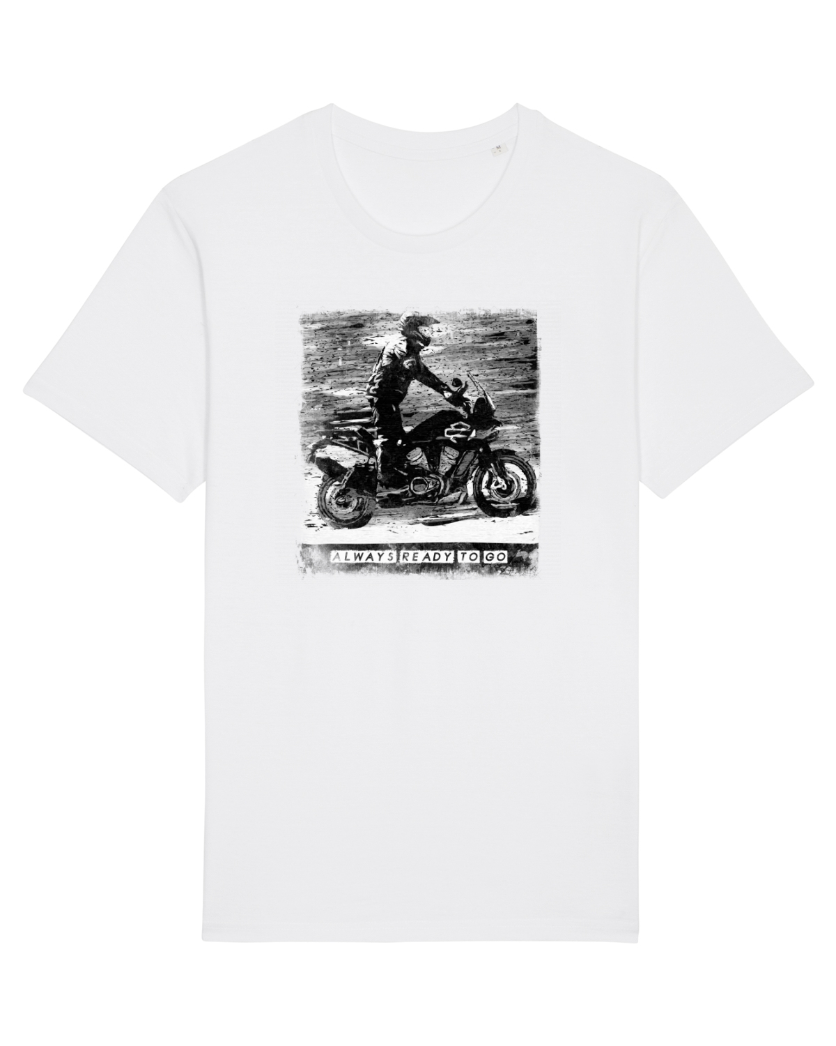 Tricou mânecă scurtă Unisex Rocker White