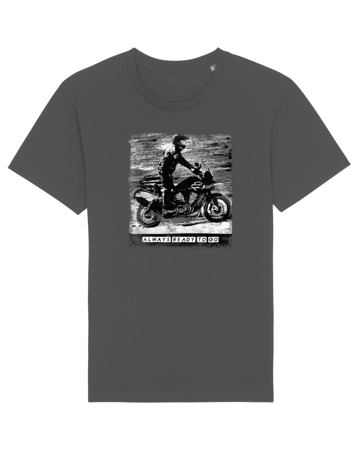 Tricou mânecă scurtă Unisex Rocker Anthracite