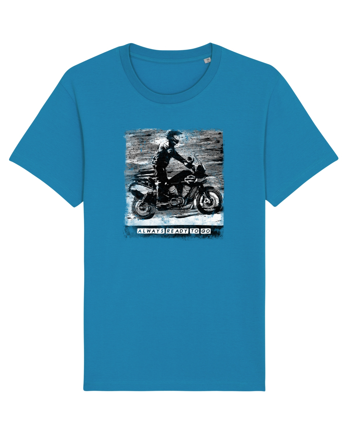 Tricou mânecă scurtă Unisex Rocker Azur