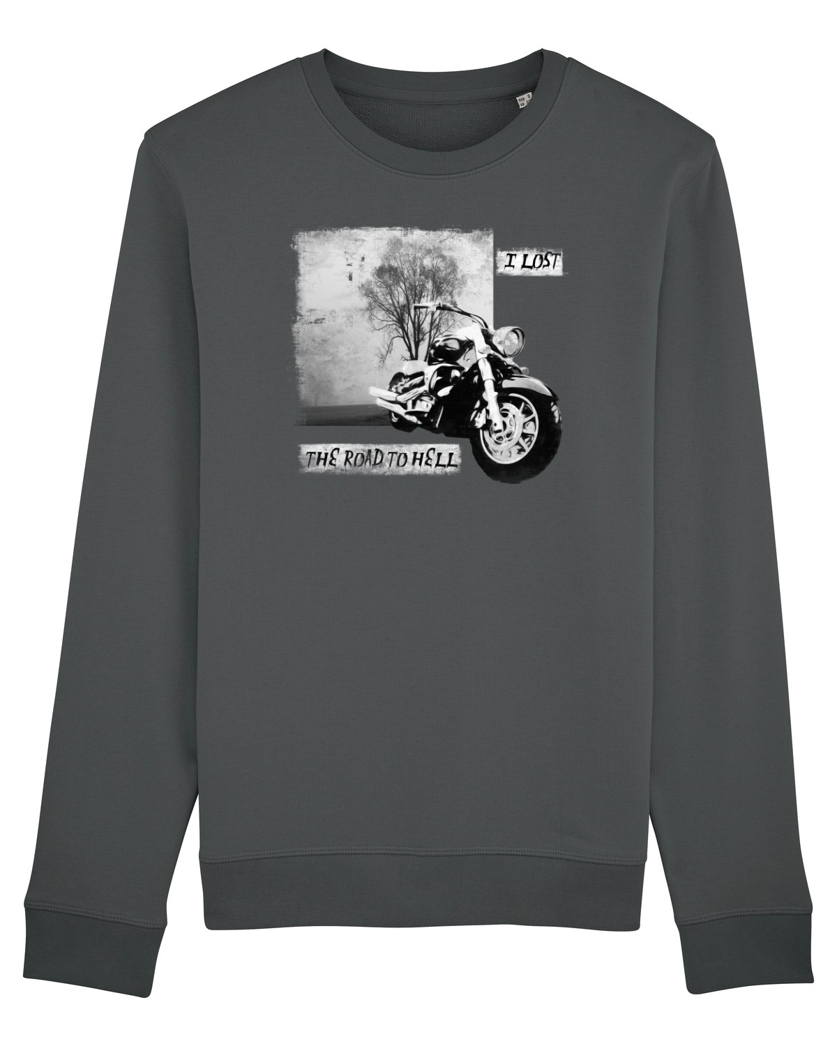 Bluză mânecă lungă Unisex Rise Anthracite