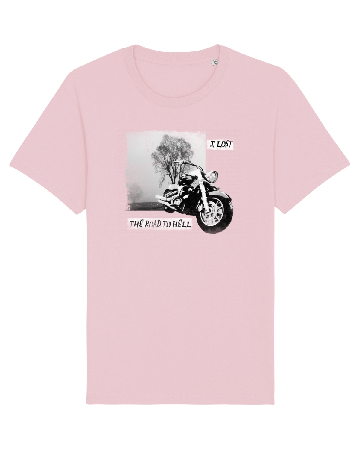 Tricou mânecă scurtă Unisex Rocker Cotton Pink