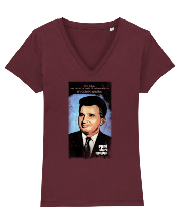 nicolae ceausescu Burgundy