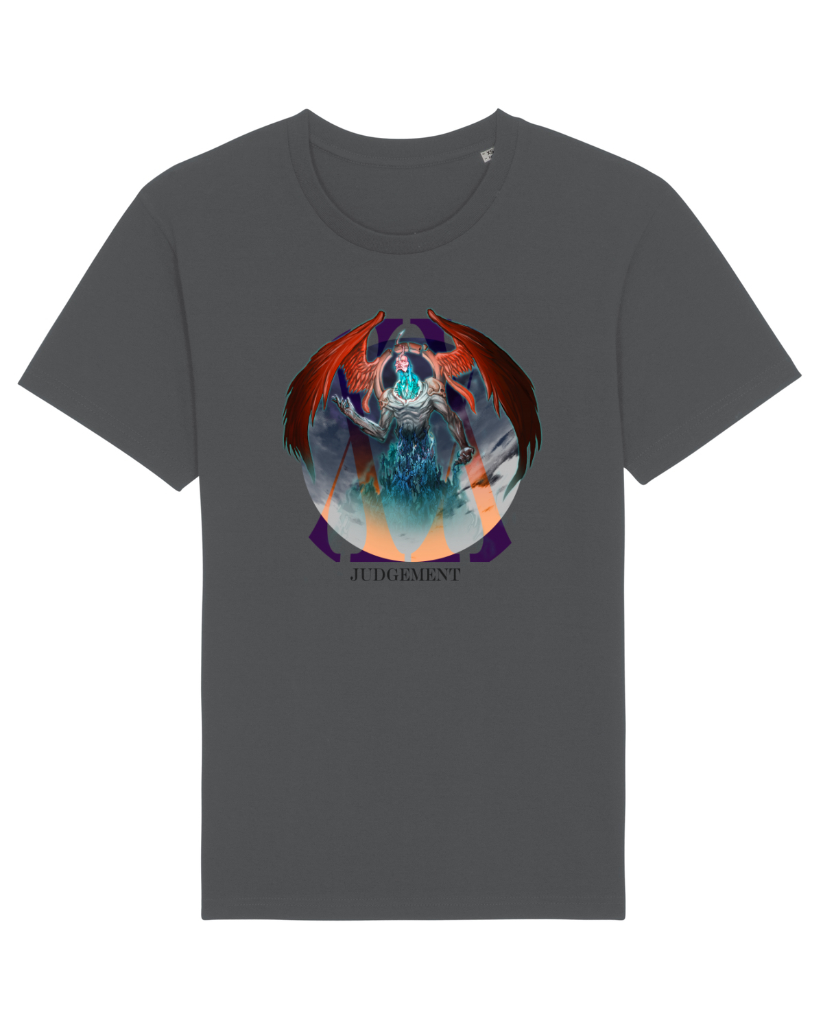 Tricou mânecă scurtă Unisex Rocker Anthracite