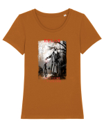 relax it`s just a vaccine Tricou mânecă scurtă guler larg fitted Damă Expresser