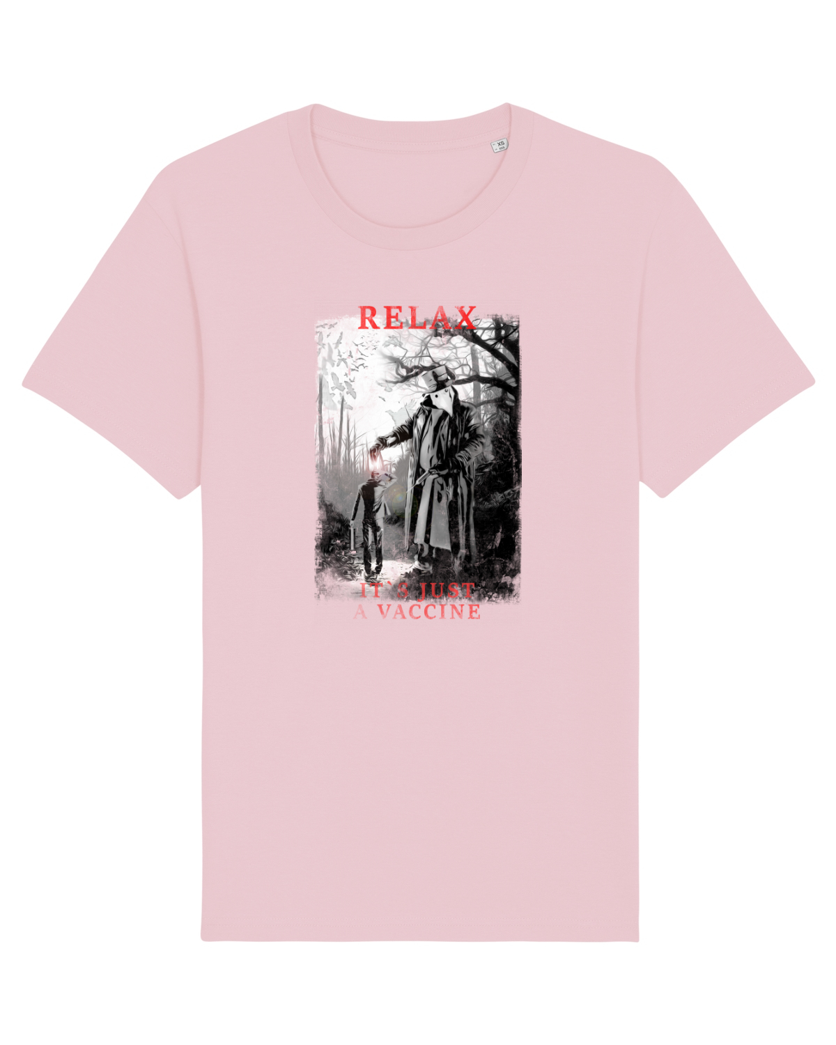 Tricou mânecă scurtă Unisex Rocker Cotton Pink