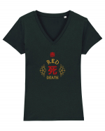 Red Death Tricou mânecă scurtă guler V Damă Evoker