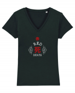 Red Death Tricou mânecă scurtă guler V Damă Evoker