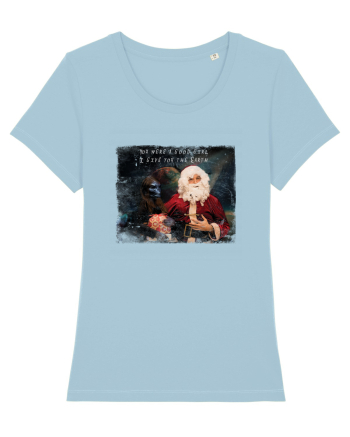 santa claus wishes Sky Blue