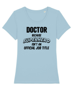 Be a Doctor Tricou mânecă scurtă guler larg fitted Damă Expresser