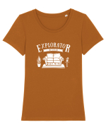 Explorator Interior  Tricou mânecă scurtă guler larg fitted Damă Expresser
