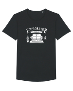 Explorator Interior  Tricou mânecă scurtă guler larg Bărbat Skater