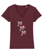Ho, Ho, Ho Tricou mânecă scurtă guler V Damă Evoker