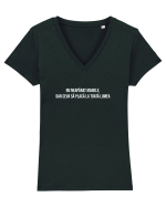 Sa fie bine pentru toata lumea Tricou mânecă scurtă guler V Damă Evoker