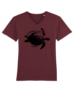 Turtle Talk  Tricou mânecă scurtă guler V Bărbat Presenter