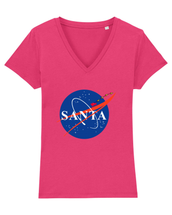 NASA Logo with SANTA claus sleigh and rockets Raspberry