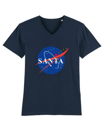 NASA Logo with SANTA claus sleigh and rockets French Navy