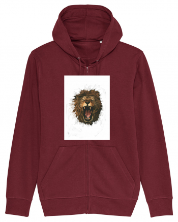 Furious lion Burgundy