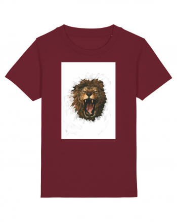 Furious lion Burgundy