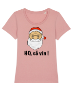 Ho, ca vin ! Tricou mânecă scurtă guler larg fitted Damă Expresser
